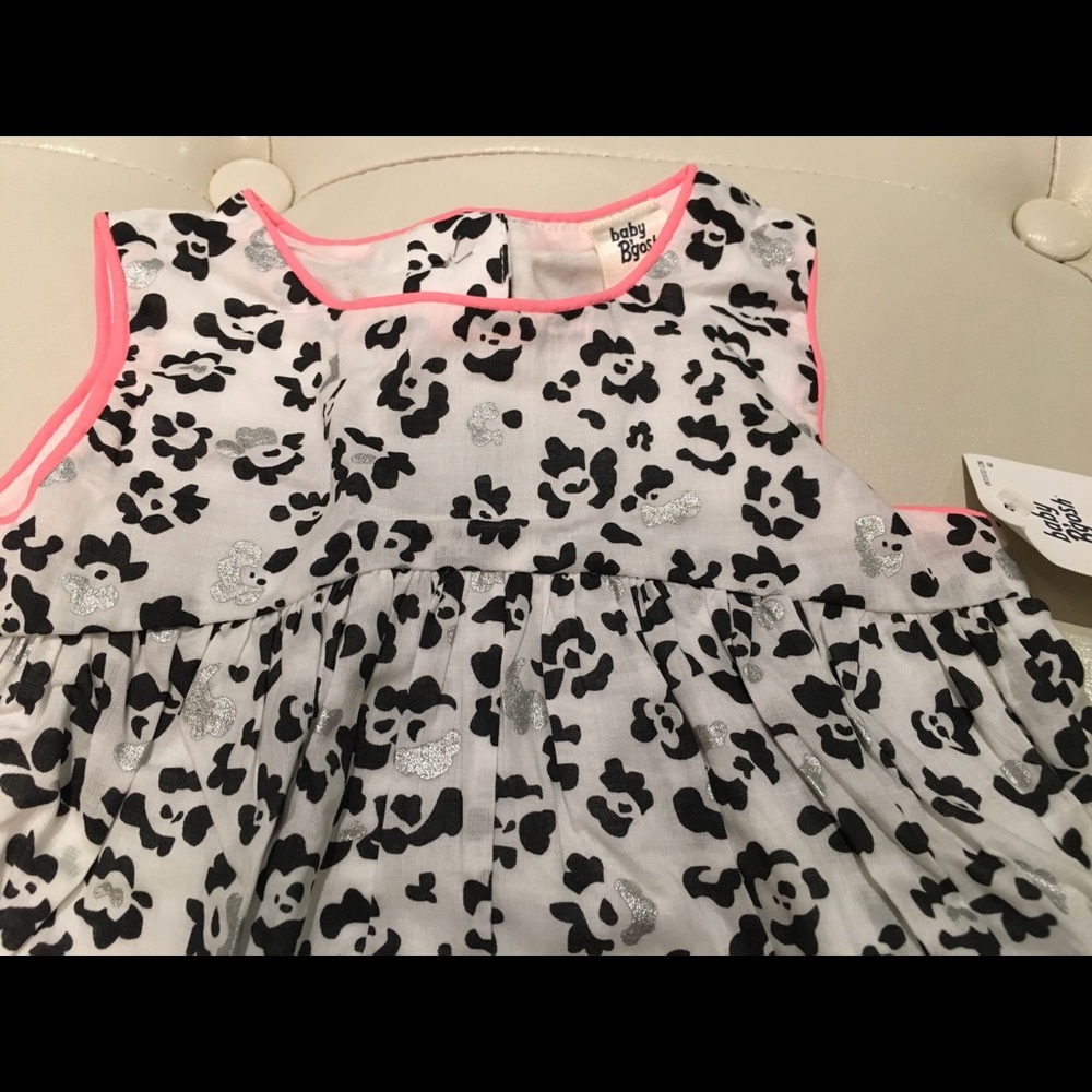 Oskkosh leopard sleeveless dress 12mo NWT